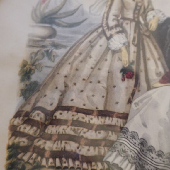 Leroy Imp Paris Oval Framed Print La Mode Illustree Bureaux Du Journal * - Picture 11 of 14